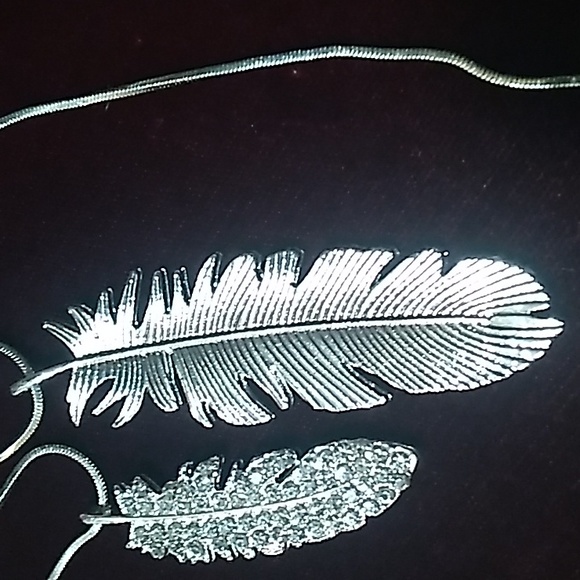 Beautiful Two Feather Necklace - Picture 6 of 10
